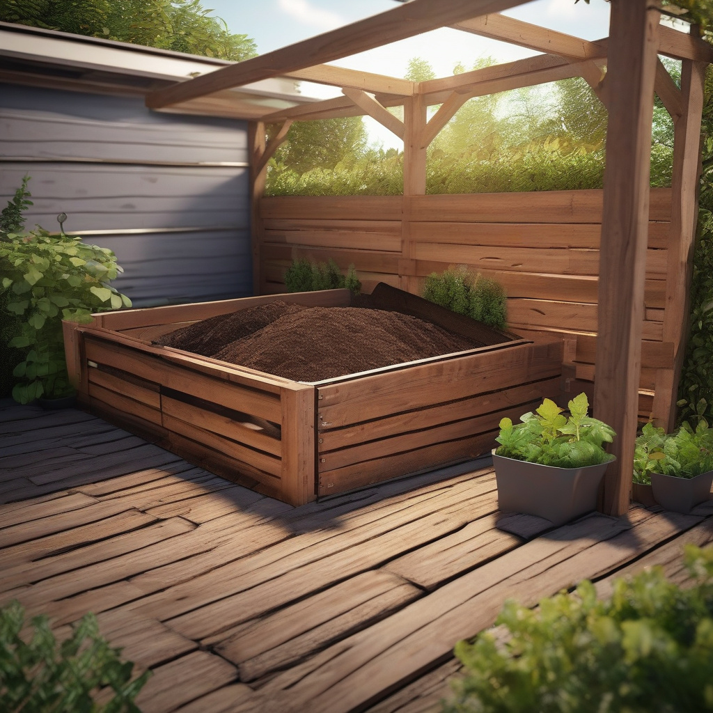 Компостер з деревини, побудований своїми руками