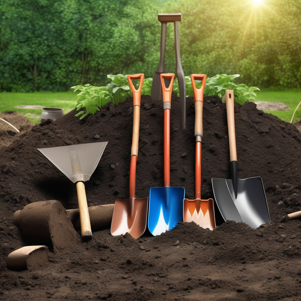 Компостна купа у вигляді гори