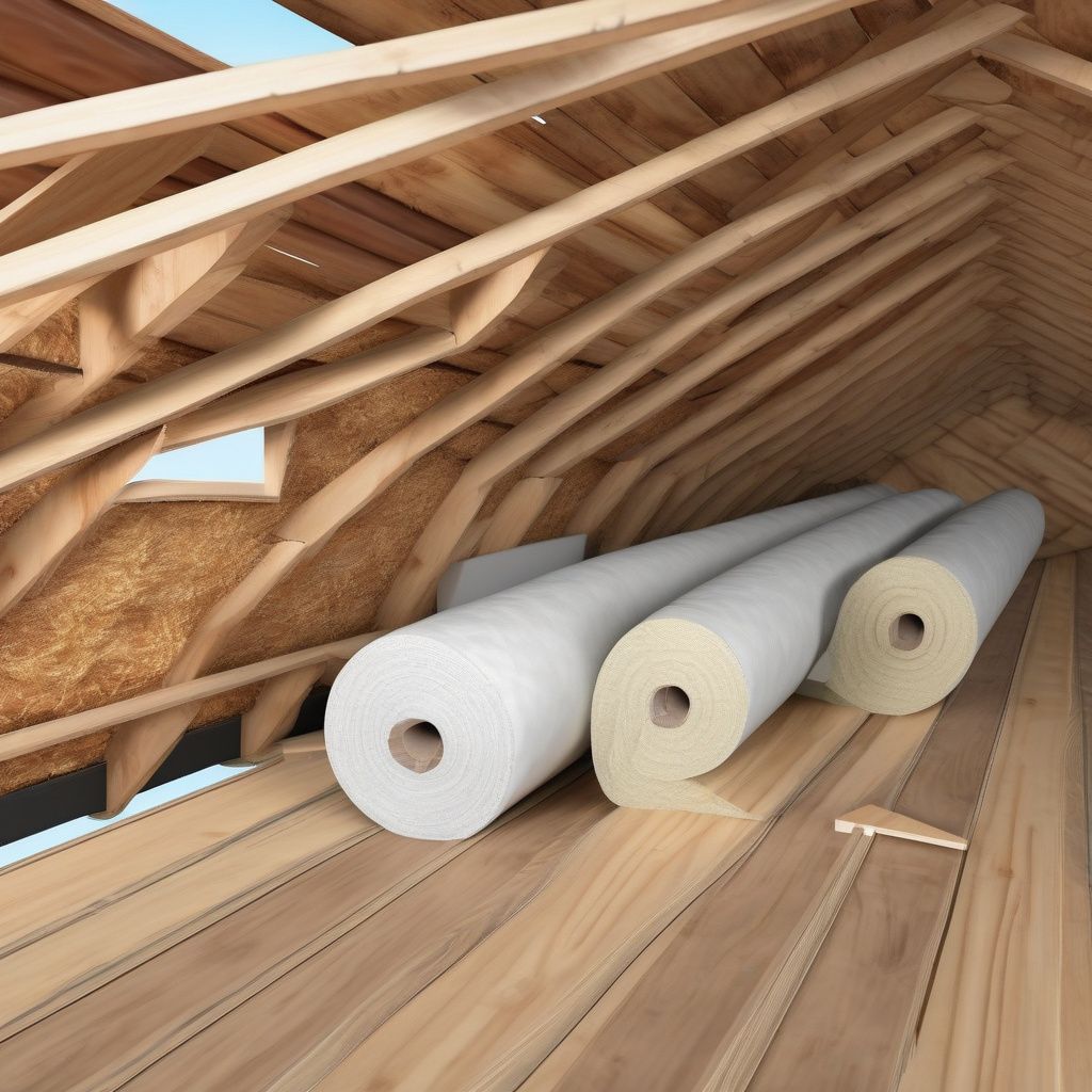 Монтаж мінеральної вати для утеплення даху