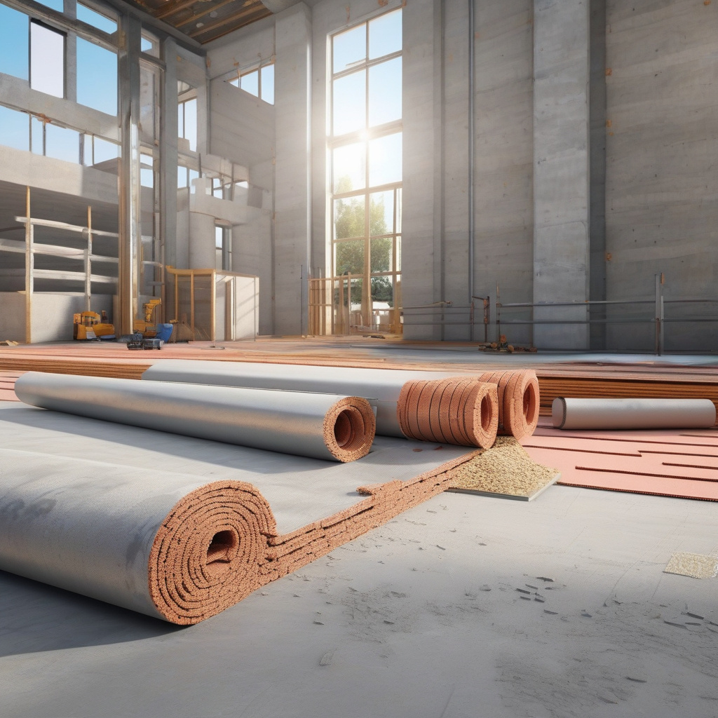 Процесс заливки пола в помещении