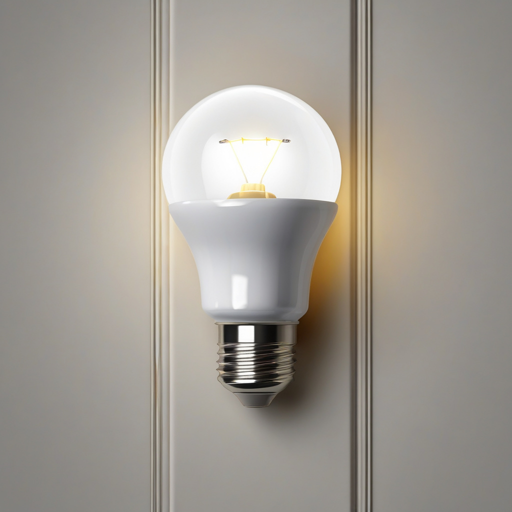 Фахівець монтує світлодіодні лампи в стельовому освітленні