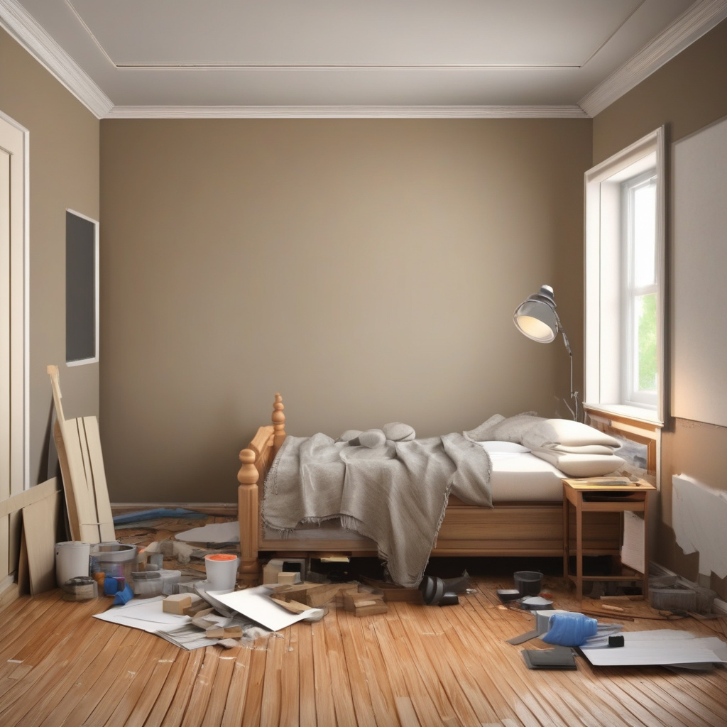 Ремонт комнаты первого этапа