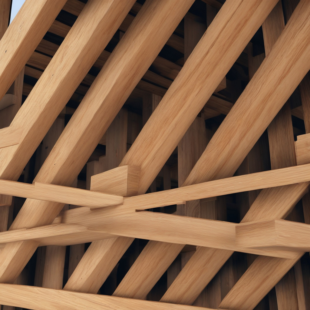 процес монтажу перегородки з дерева в кімнаті