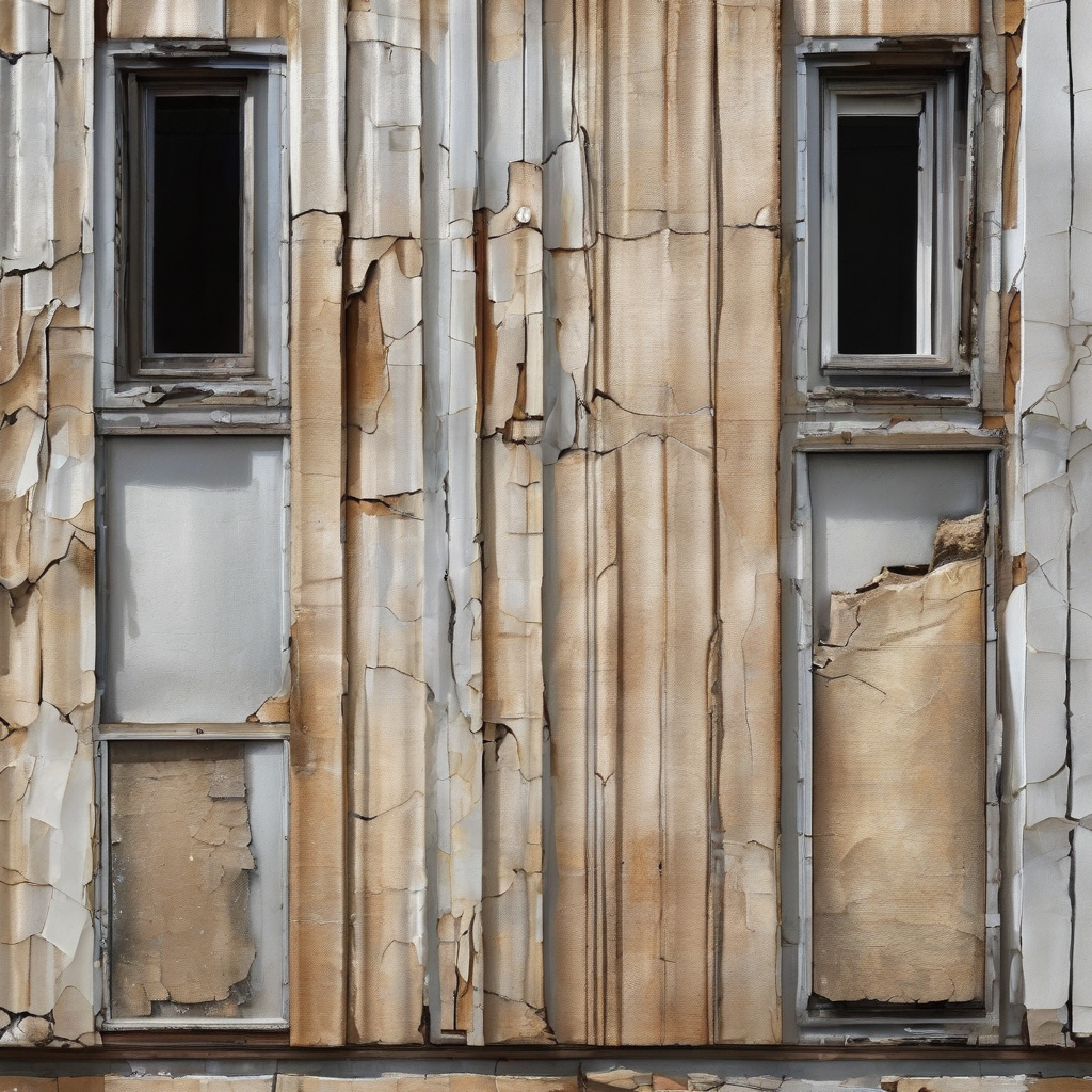 процес ремонту тріщини у стіні панельного будинку у львівській квартирі