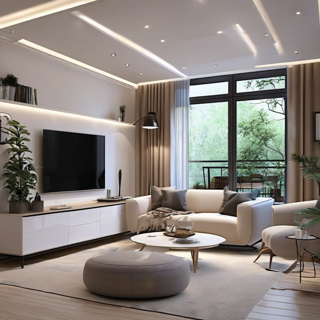 Чоловік встановлює каркас для натяжної стелі