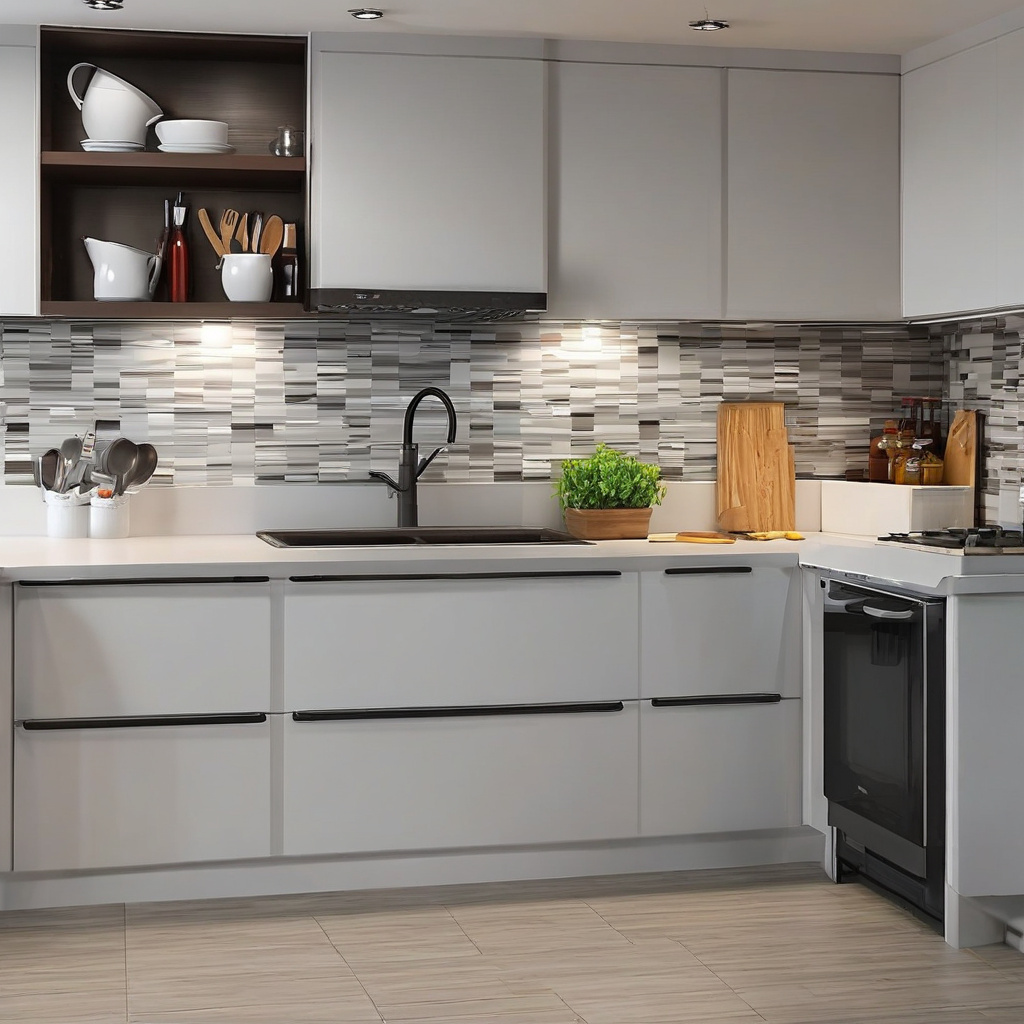 Різнокольорові ПВХ панелі для облицювання кухні