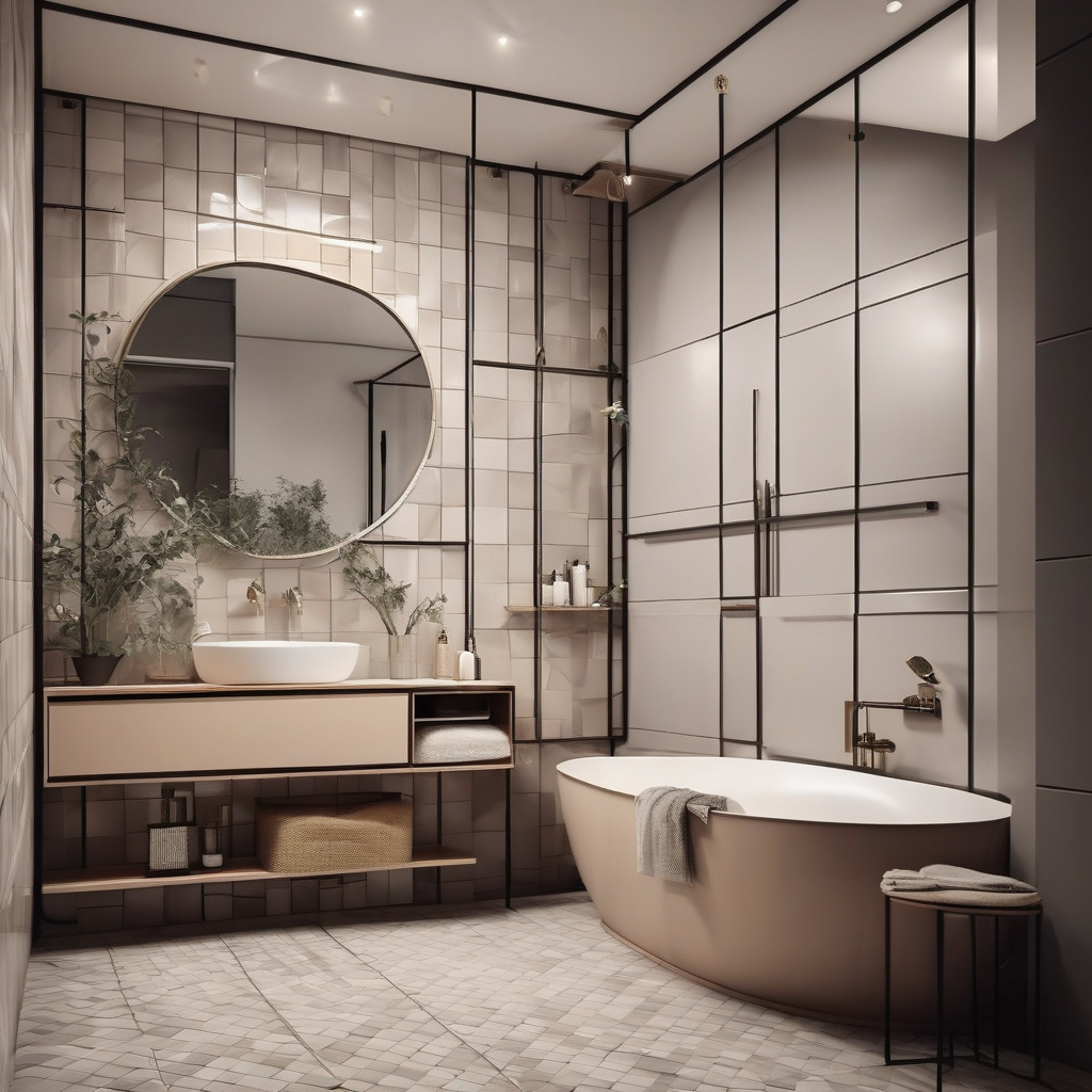 Матовая плитка в светлом интерьере