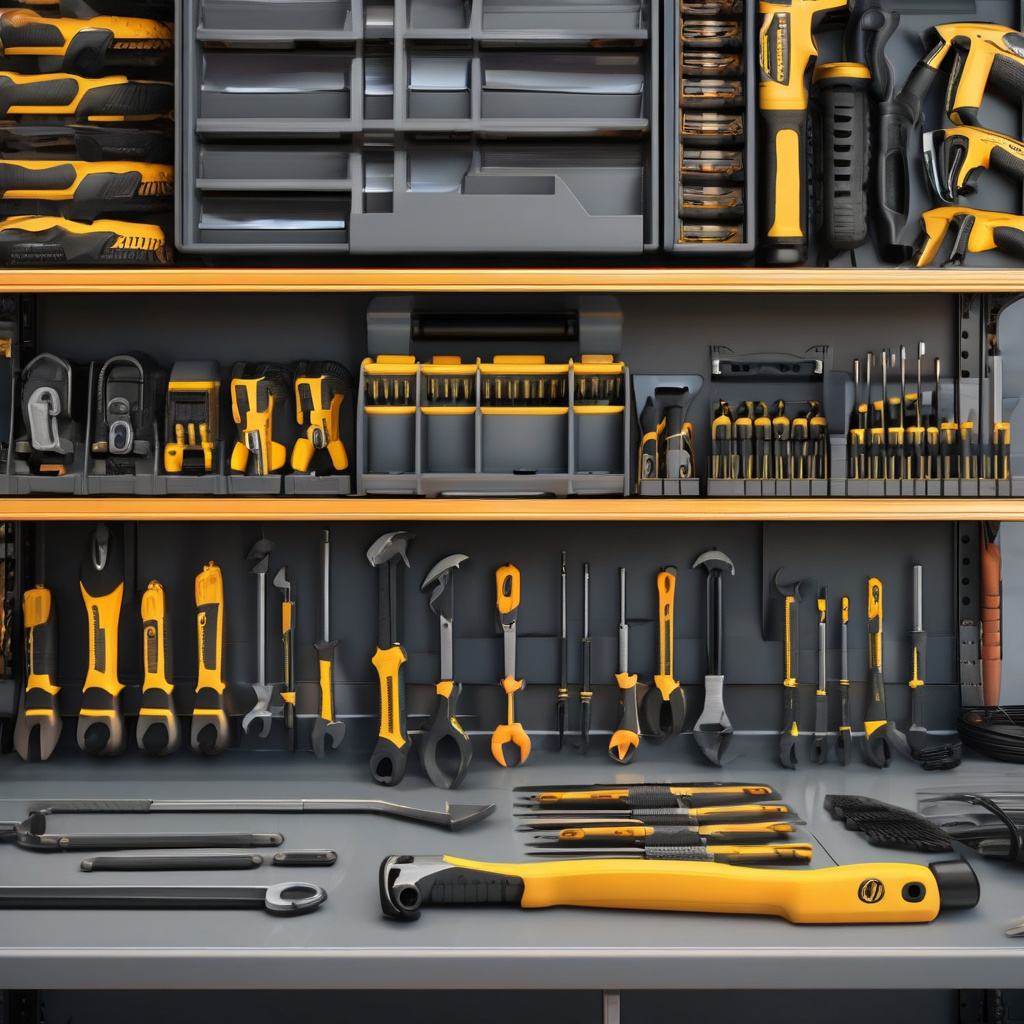 правильно організоване робоче місце з безліччю інструментів