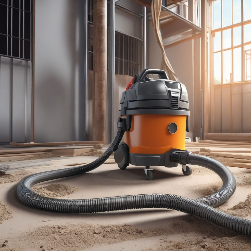 пылесос с высокой мощностью и фильтрацией на строительном объекте