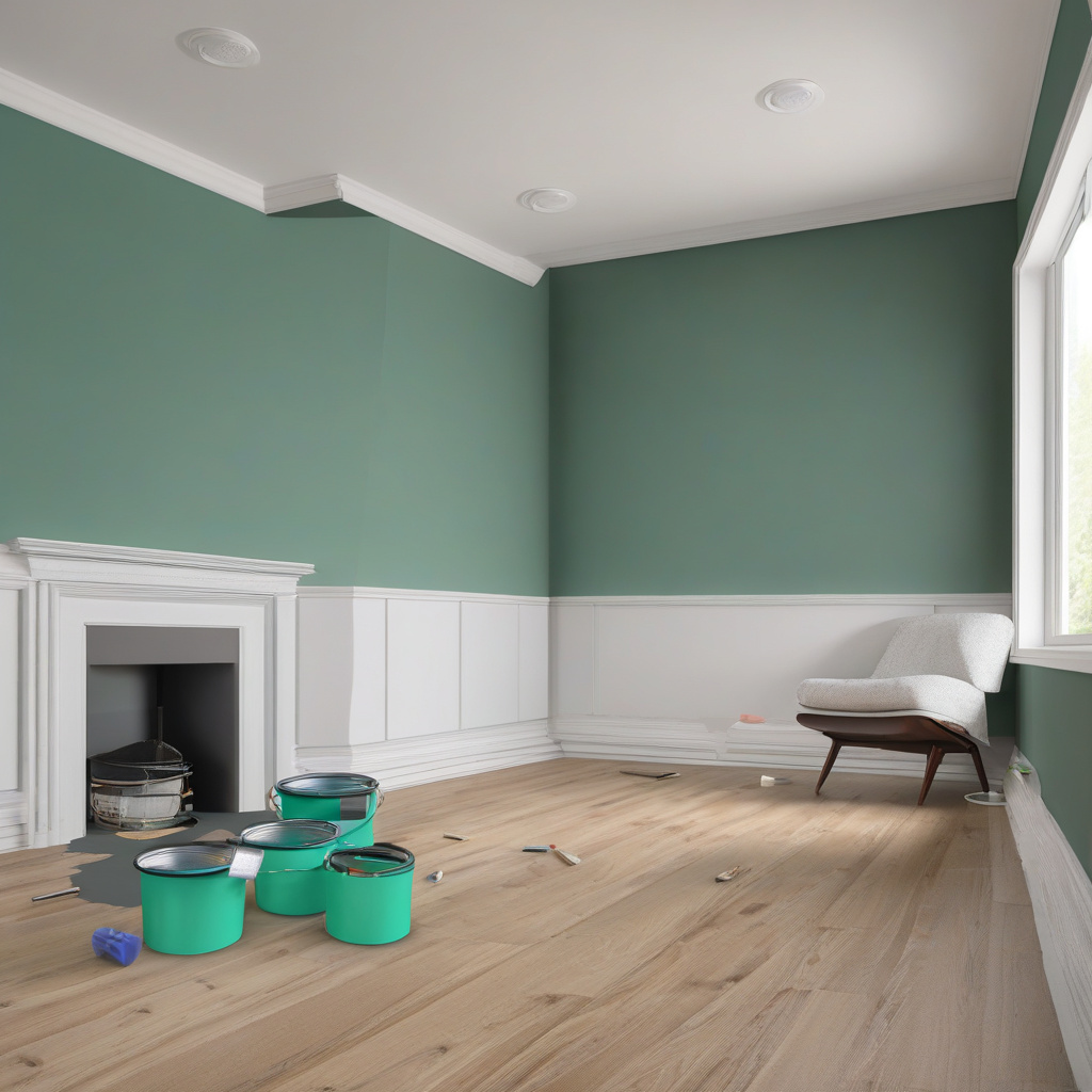 Пример неправильно нанесенной краски на стену