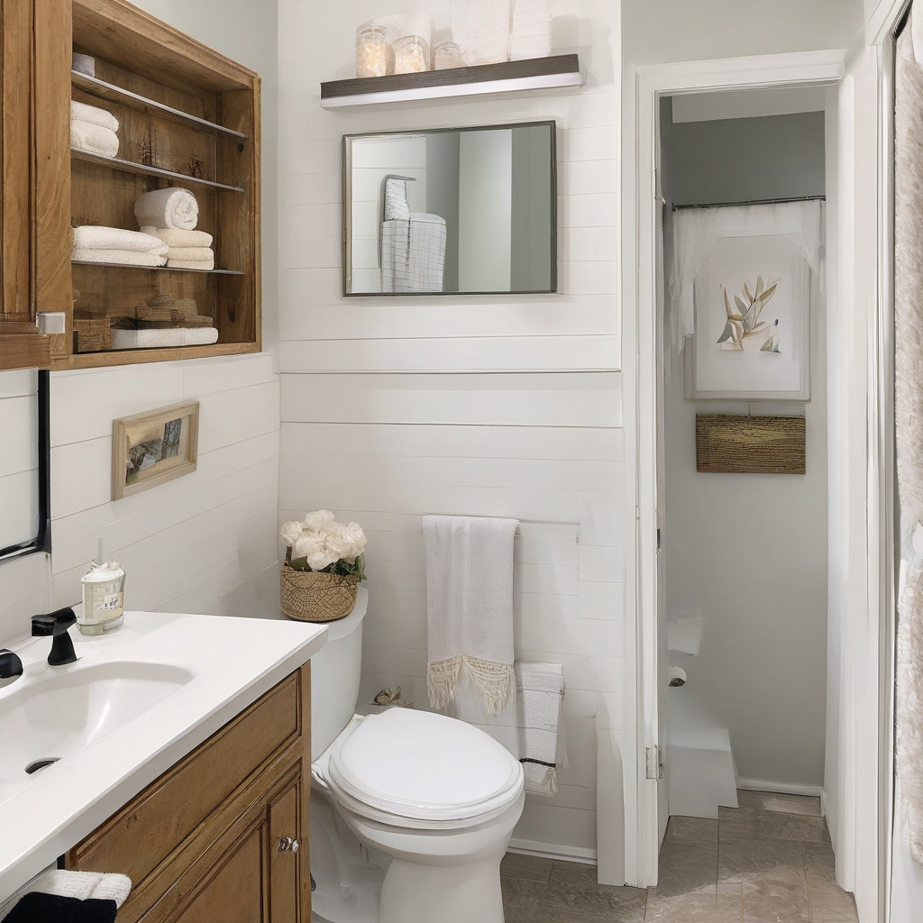 Процесс обновления ванной комнаты с минимальным бюджетом