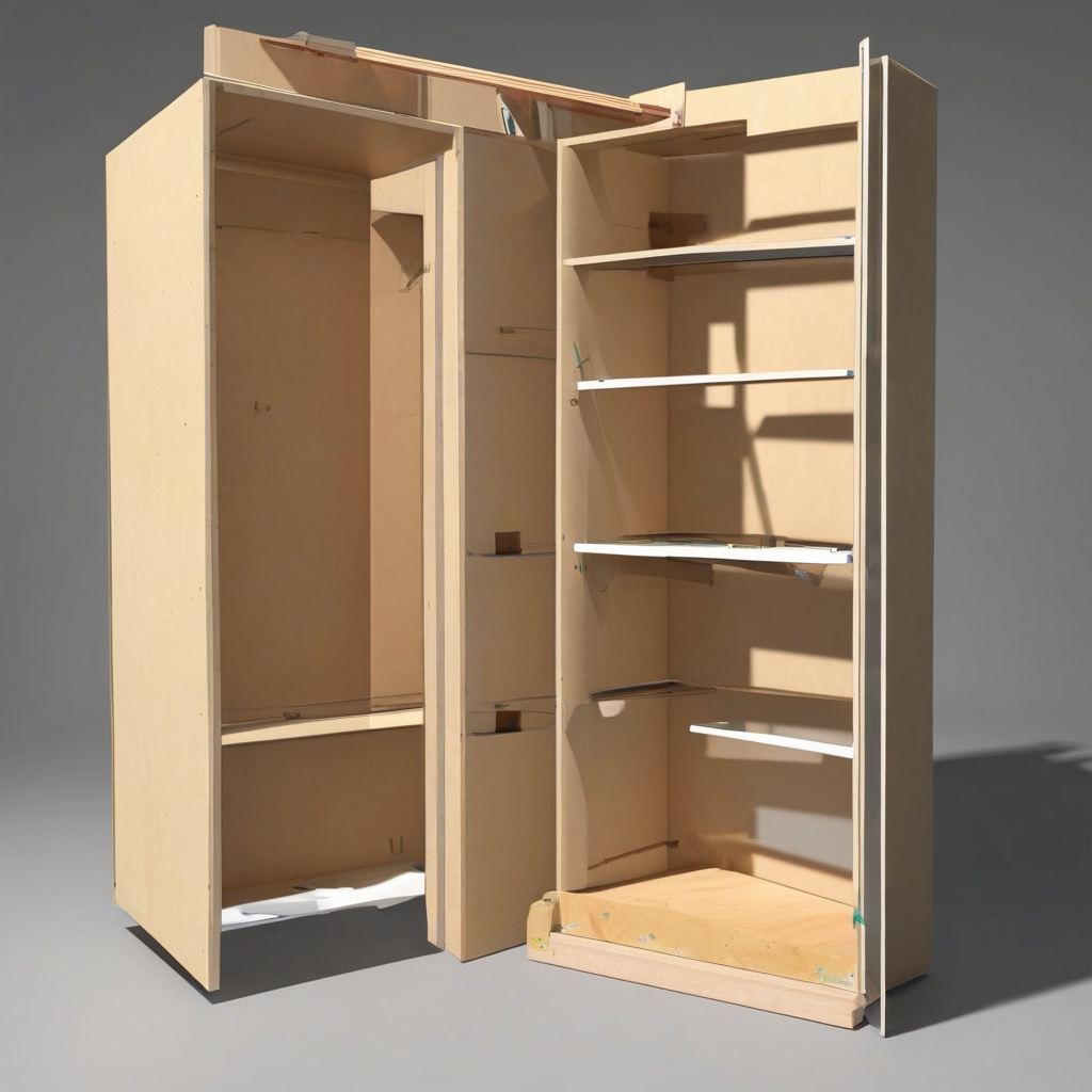 етапи монтажу ніші для холодильника на кухні львівського житла