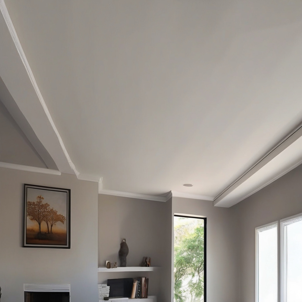 Наслідки невдалого фарбування стелі — плями, відшарування