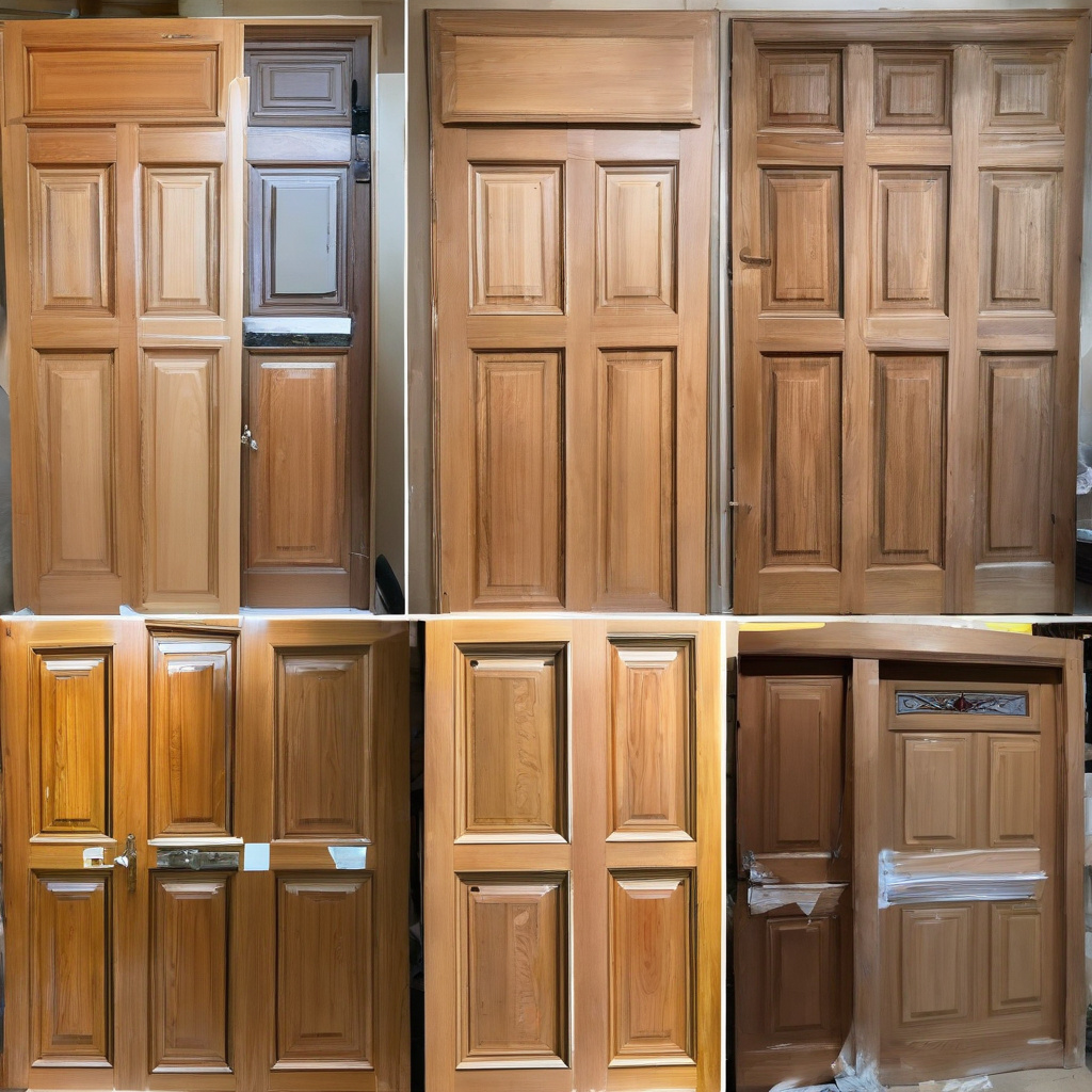 Подготовка двери перед восстановлением окрашиванием