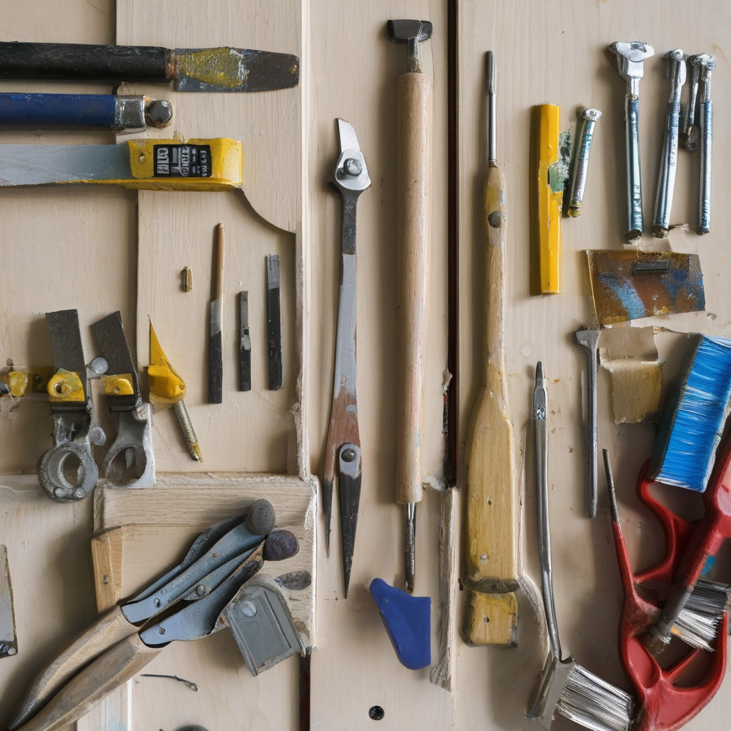 Нанесение нового слоя краски на межкомнатную дверь