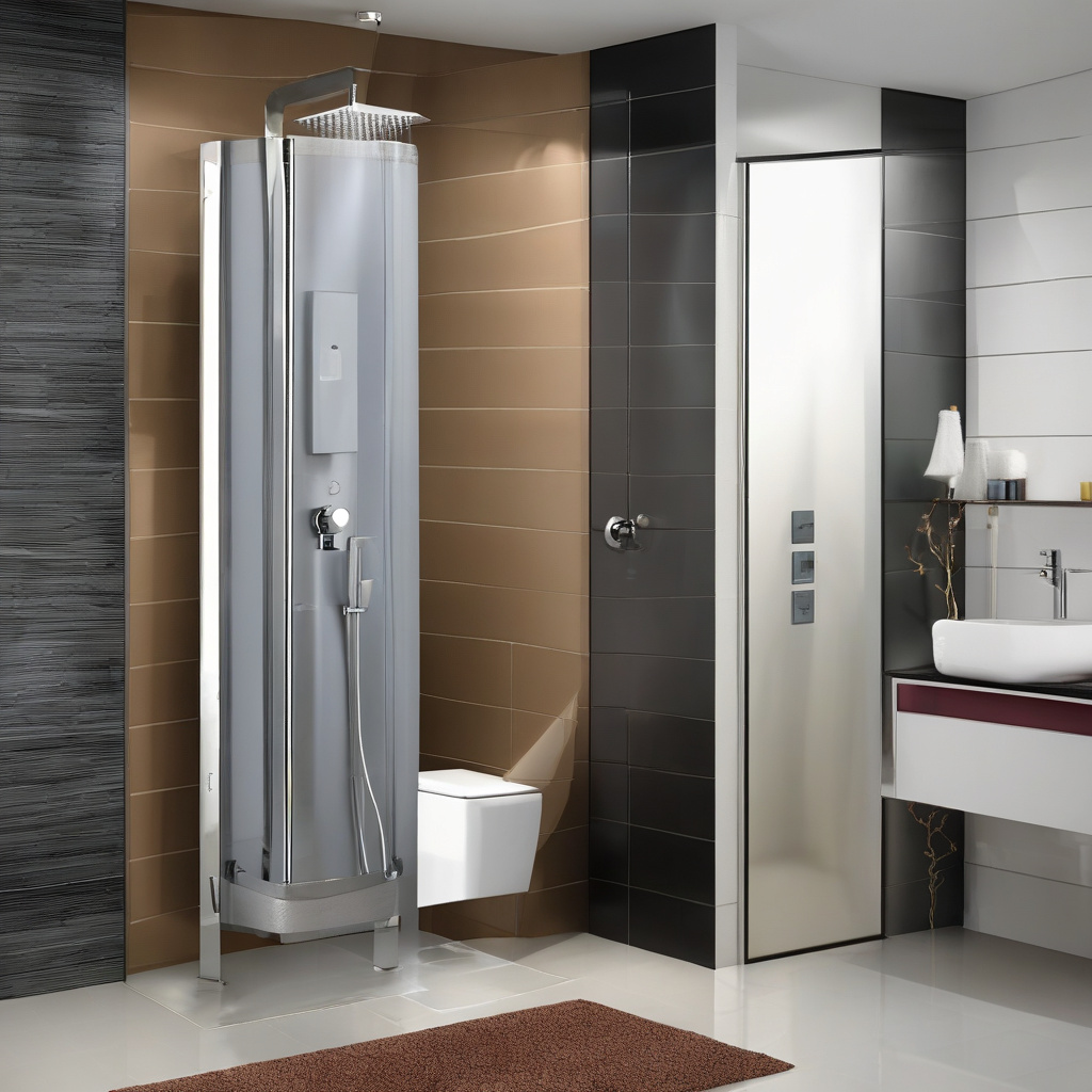 установка душевой панели в ванной комнате с учетом размеров