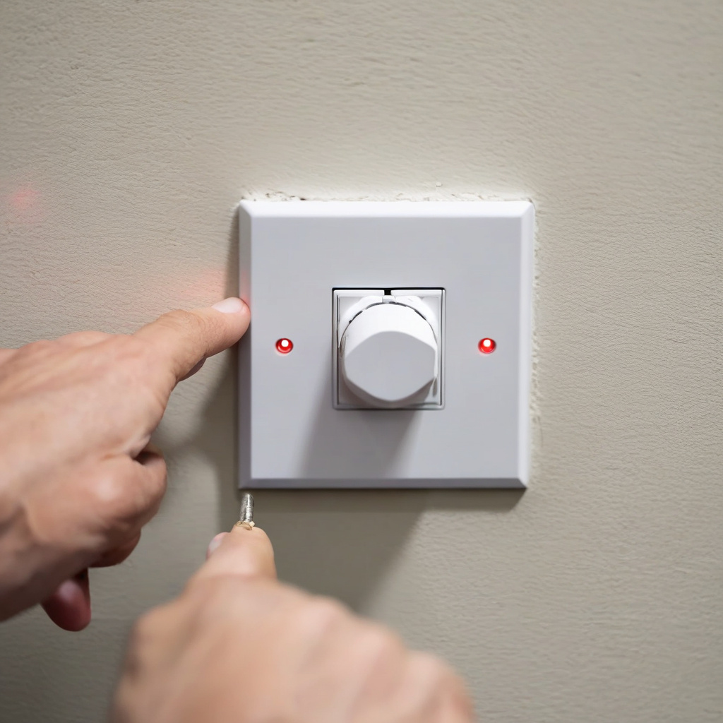 новый выключатель установлен и проверка его работы после подключения