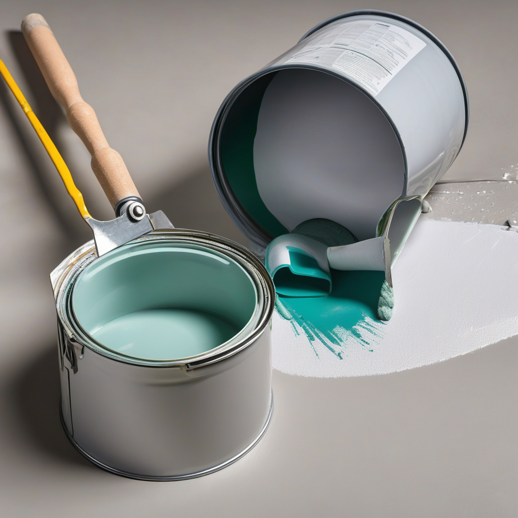 Процесс покраски ванной комнаты с использованием валика