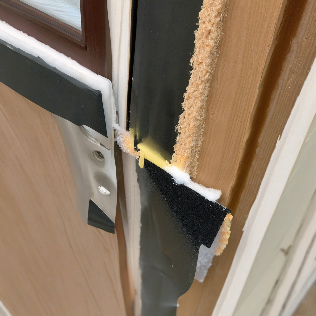 Монтаж ущільнювача на вхідні двері у львівському під’їзді