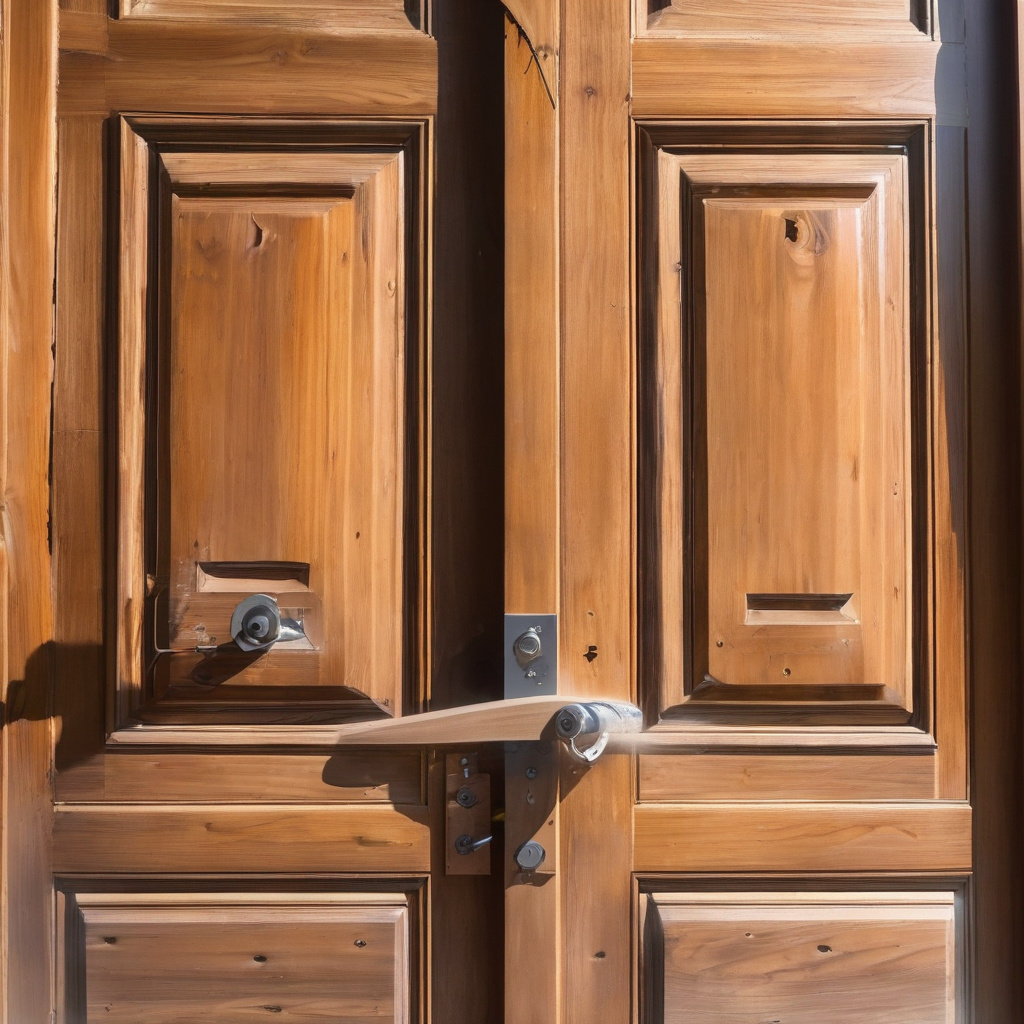 подготовка старой деревянной двери к восстановлению