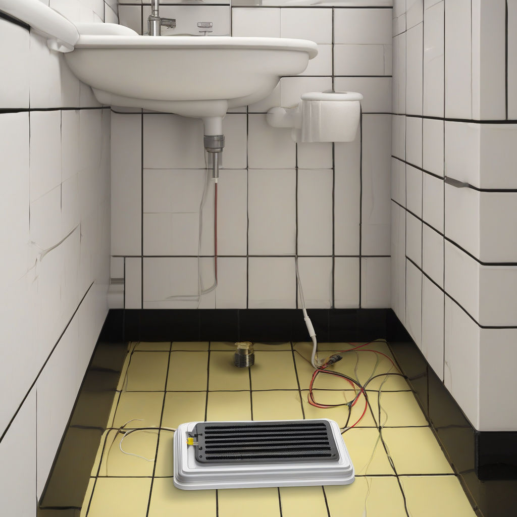 Сучасний монтаж датчика протікання води у ванній кімнаті, вигляд ізоляції труб монтаж датчика протікання у ванній