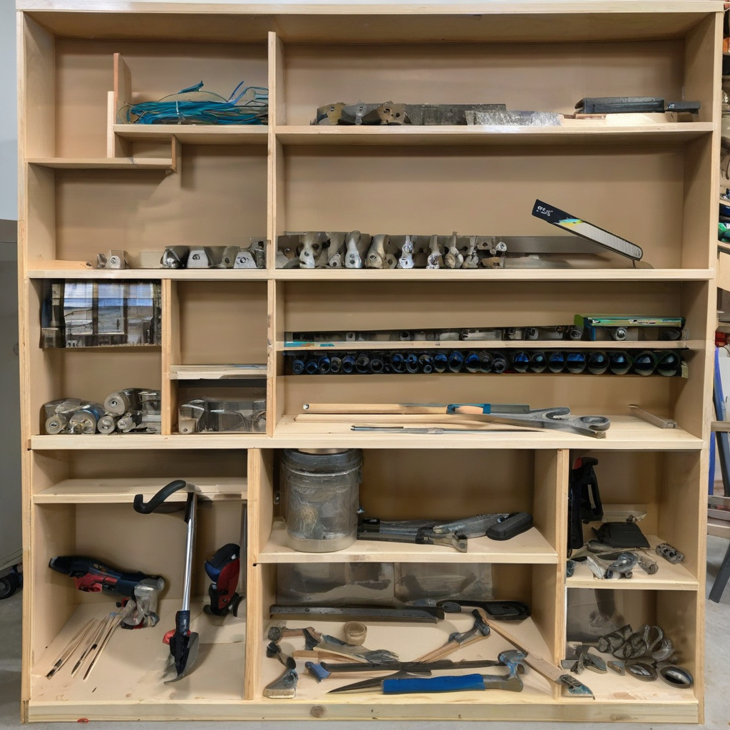 Зонування речей в сучасній кладовій кімнаті з різними системами зберігання