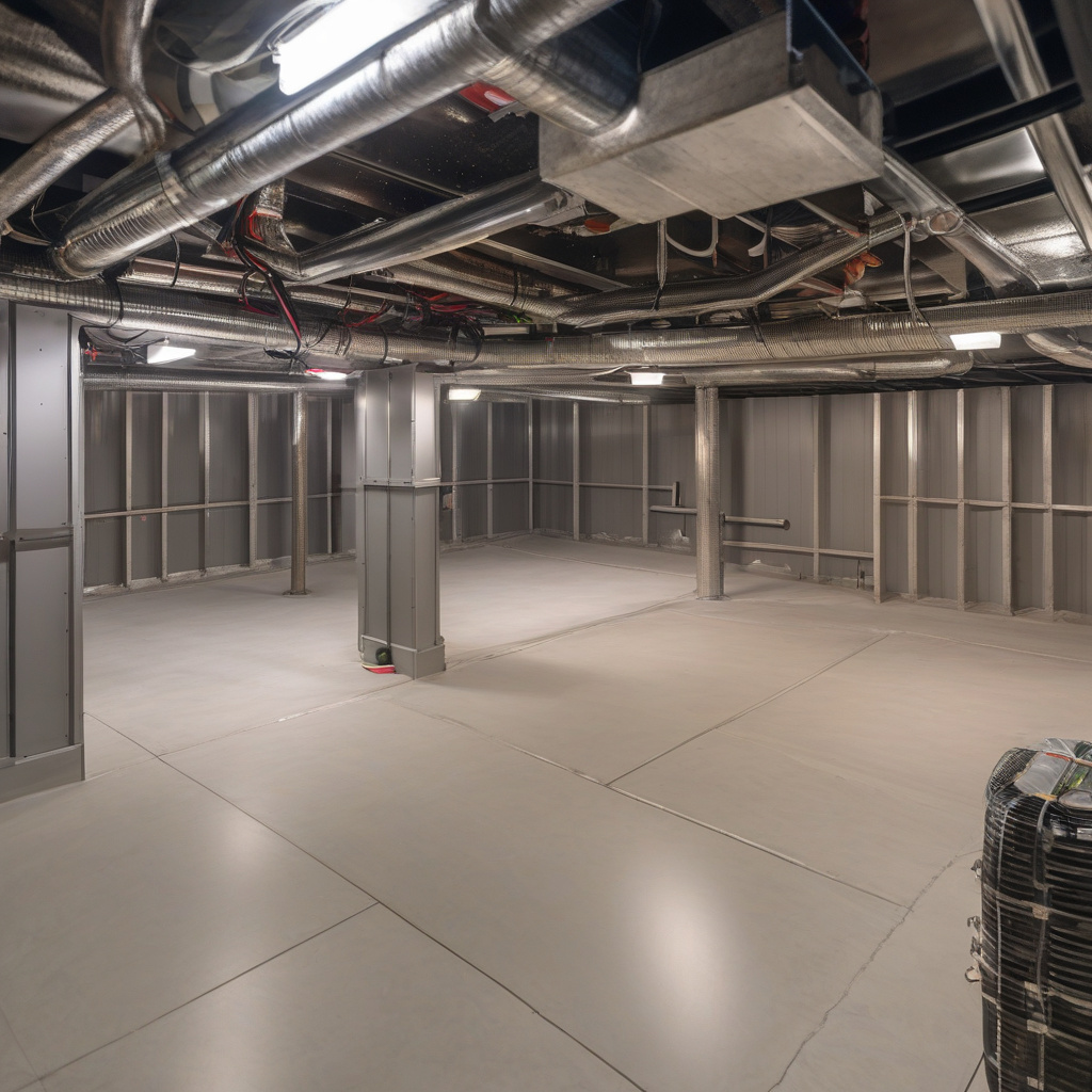 Вентиляційні решітки і повітроводи у підвальному приміщенні при природній вентиляції