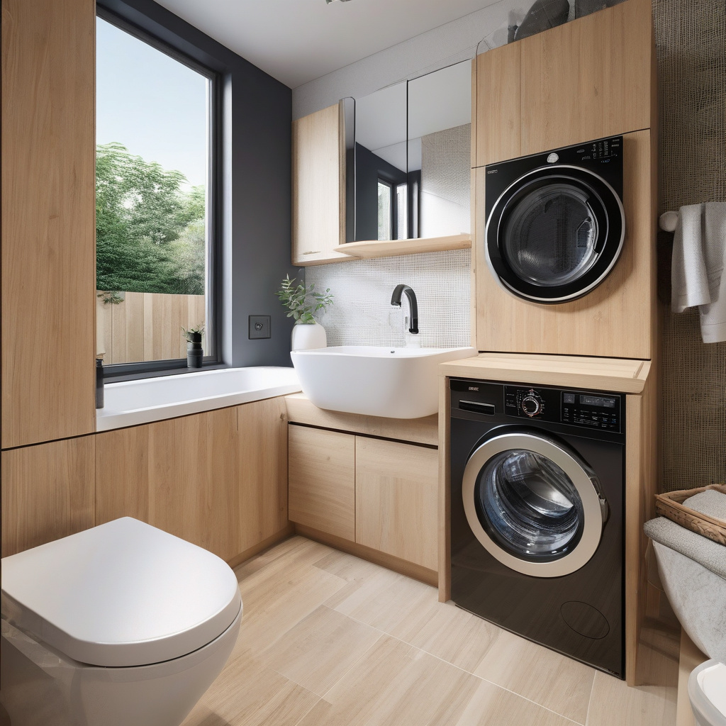 Ремонт у ванній з інтегрованою пральною машиною