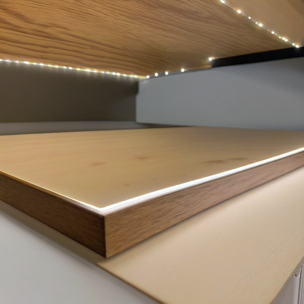 Процес виготовлення полиці з підсвіткою: вибір LED-стрічки та матеріалів для основи