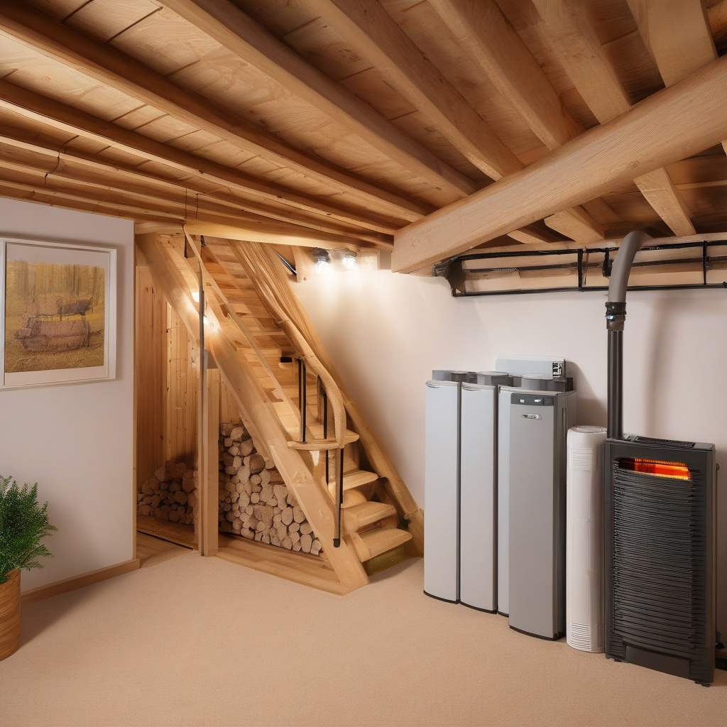 Запас дров для котла на твердому паливі