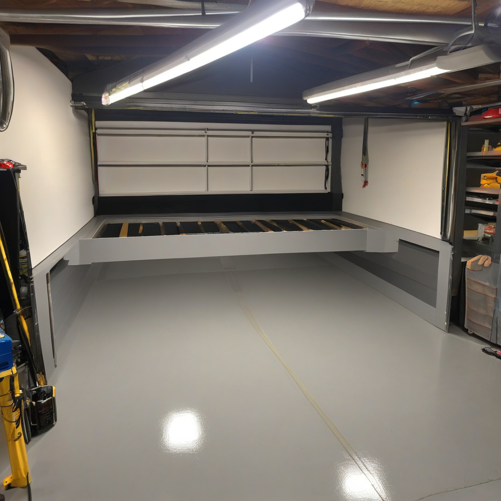 Система дренажу веде до сухості в гаражі