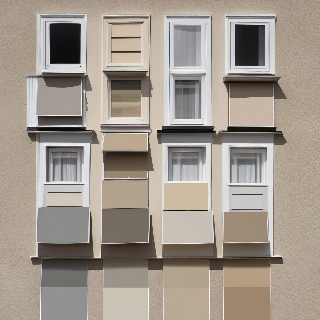 Дом с фасадом, окрашенным акриловой краской