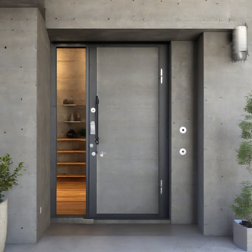 Закінчений монтаж металевих вхідних дверей, декоративне оздоблення