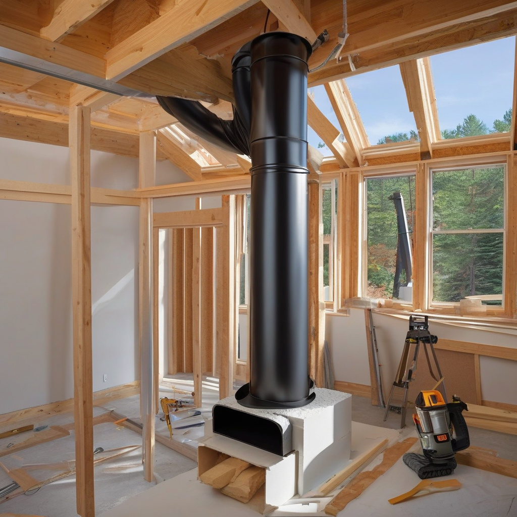 Прохід димаря через перекриття, утеплення та захист