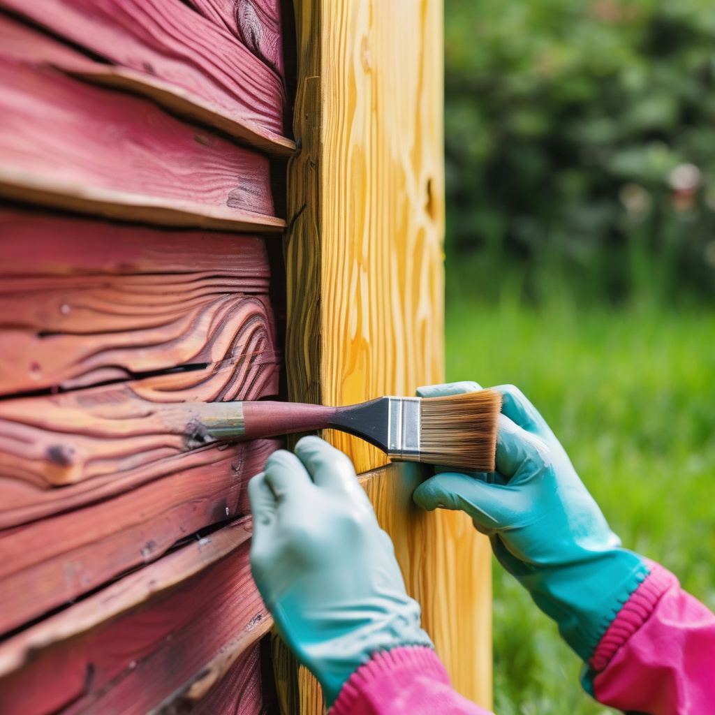 Якісна фарба для дерев'яного паркану — захист від сонця і дощу