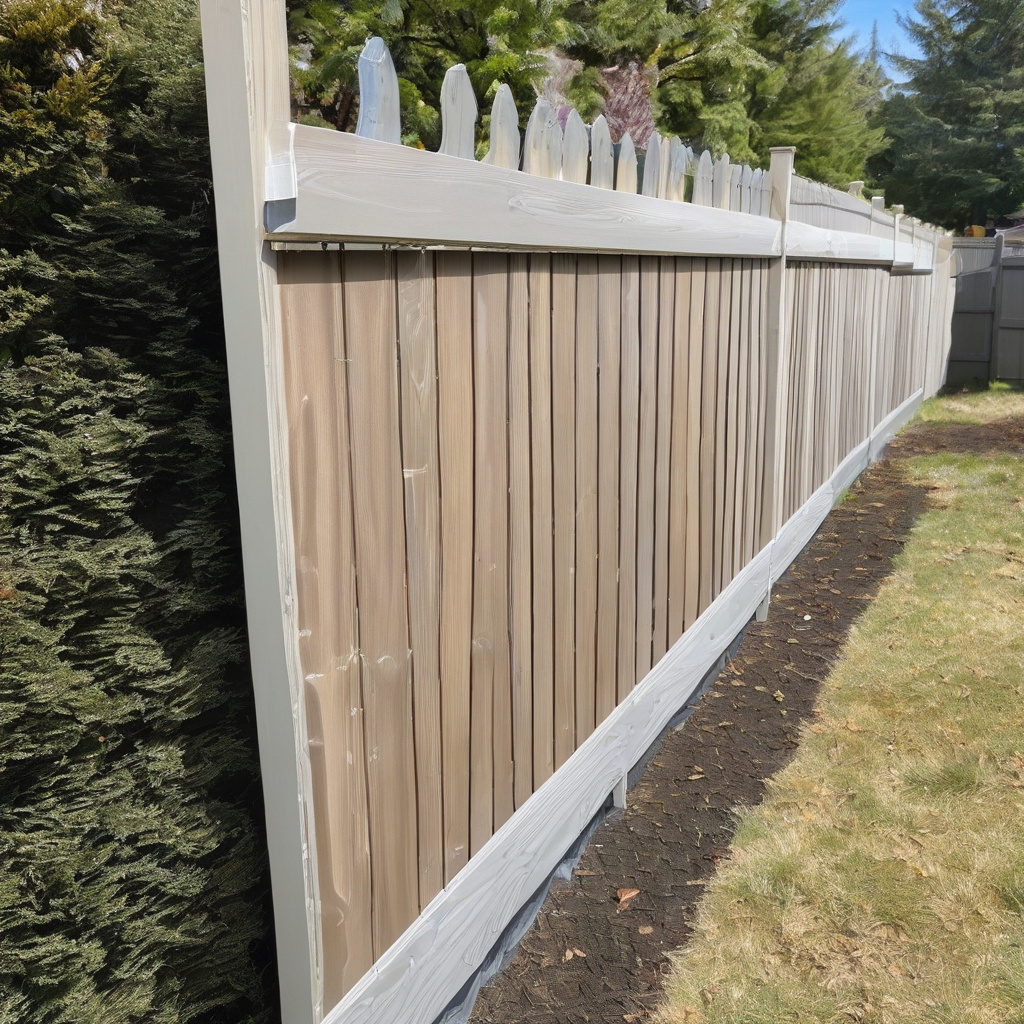 Дерев'яний паркан — якісне фарбування та естетика на роки