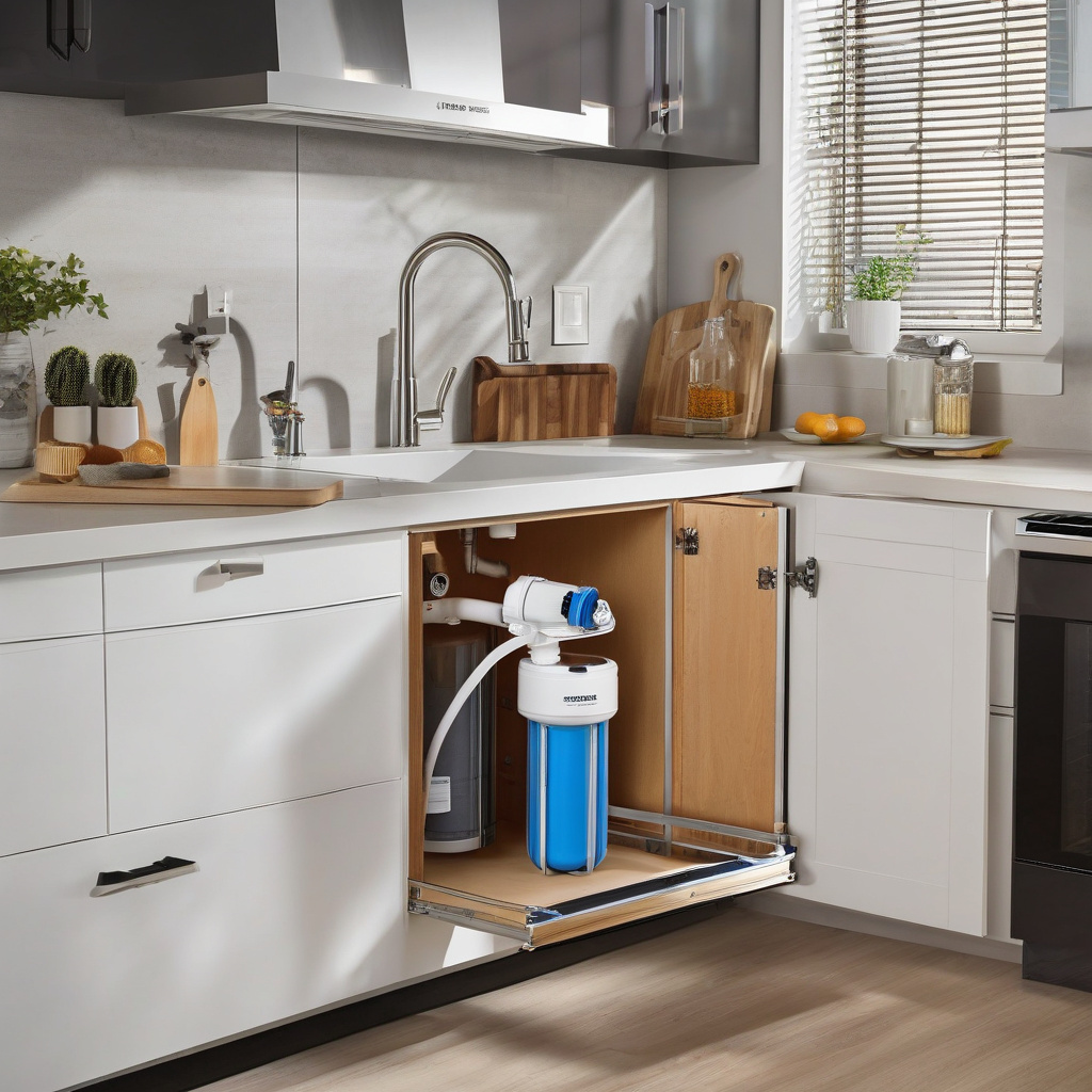 монтаж водяного фільтра під мийкою у сучасній міській квартирі