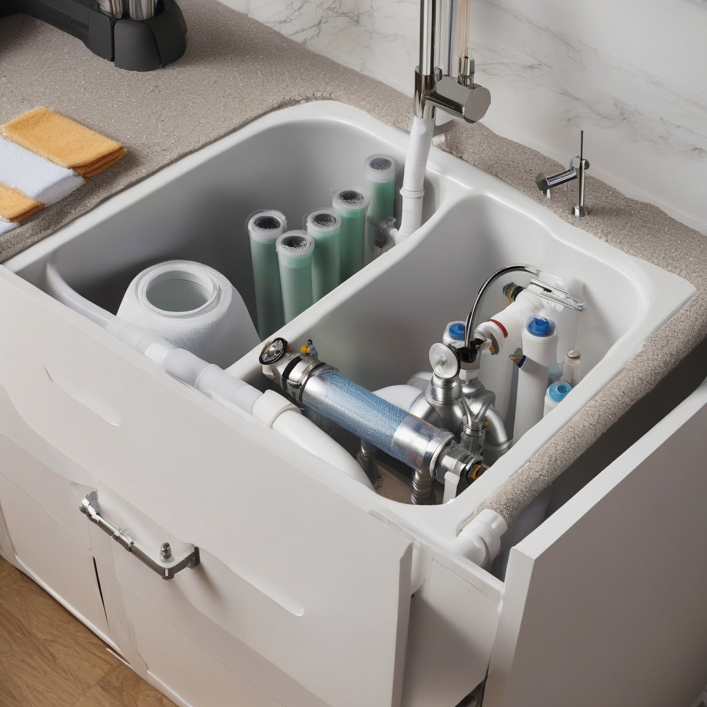 монтаж магістрального водяного фільтра у передпокої стандартної багатоповерхівки