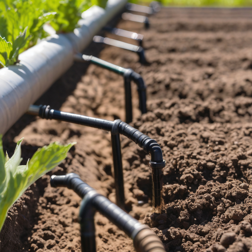 Монтаж крапельної системи навесні у квітнику