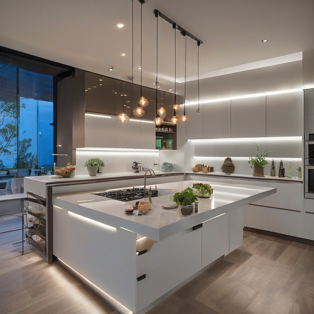 Освітлення стільниці led-стрічкою під верхніми шафами як ключовий елемент ергономіки кухні Додаткове підсвічування кухонної стільниці: led-стрічка під шафами