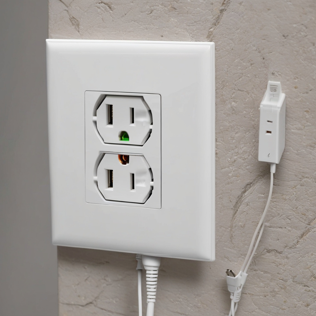 Розетка з USB в сучасній спальні для зручної зарядки гаджетів Розетка з USB у сучасній спальні, гаджети заряджаються комфортно