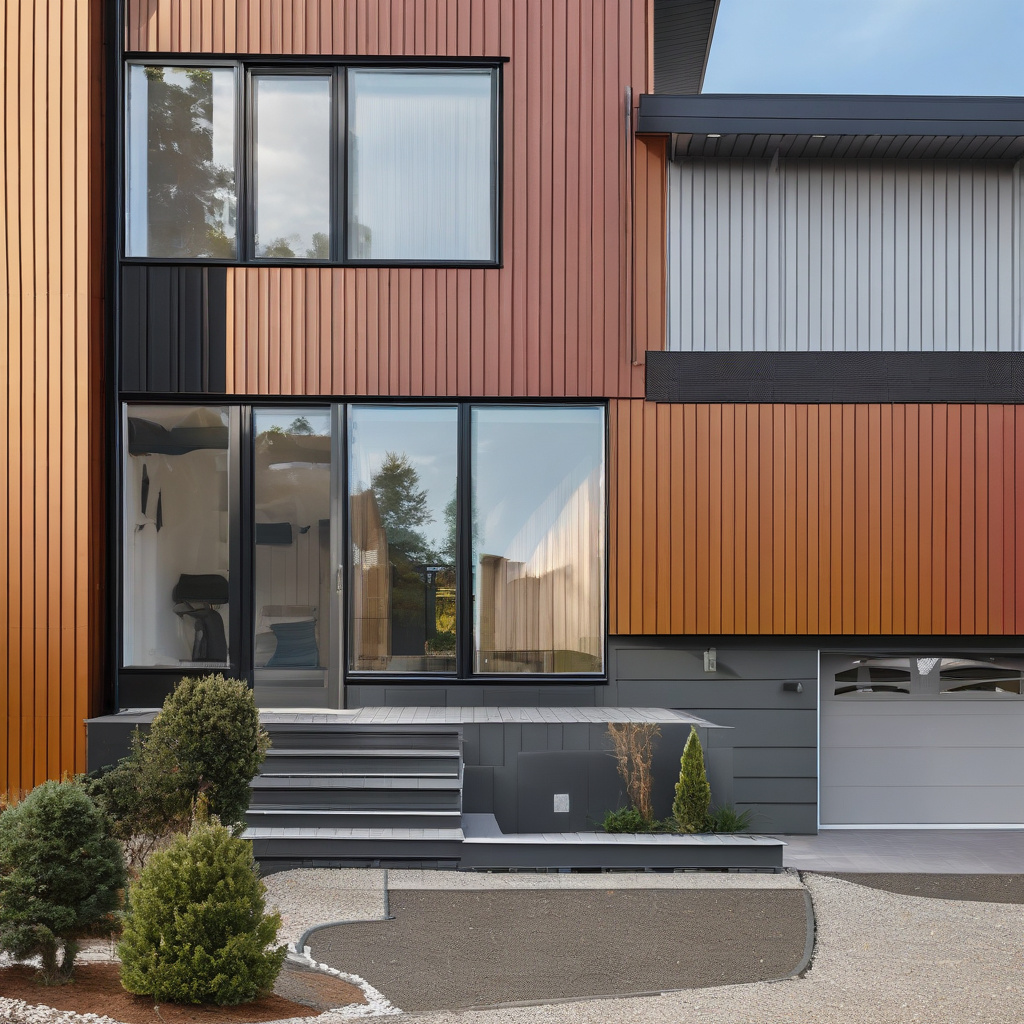 Сучасний фасад приватного будинку після обшивки сайдингом