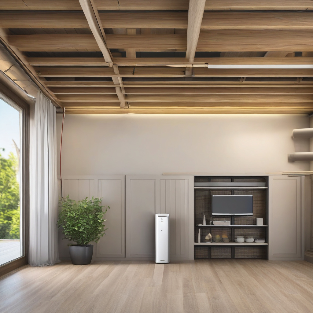 Кондиціонер у сучасній спальні, затишний клімат