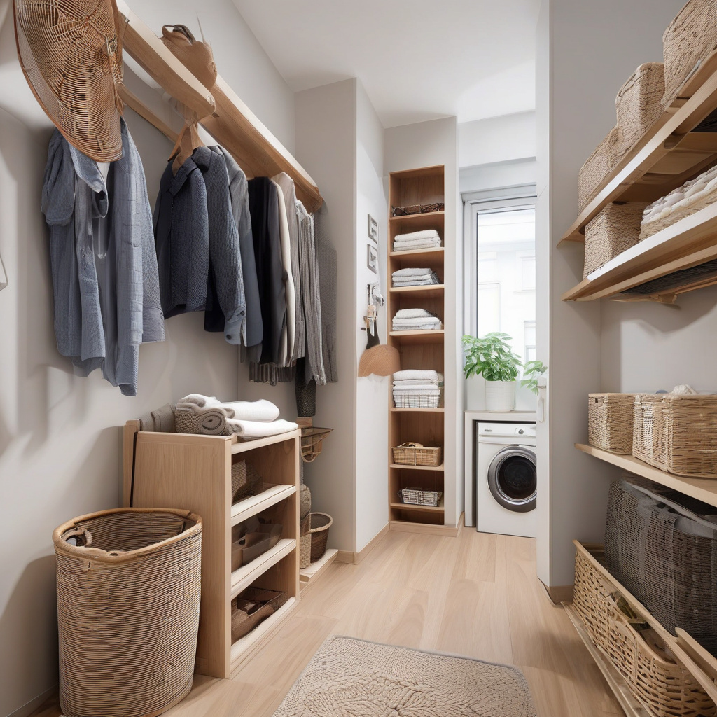 Дизайнерська сушарка для одягу у креативному інтер'єрі