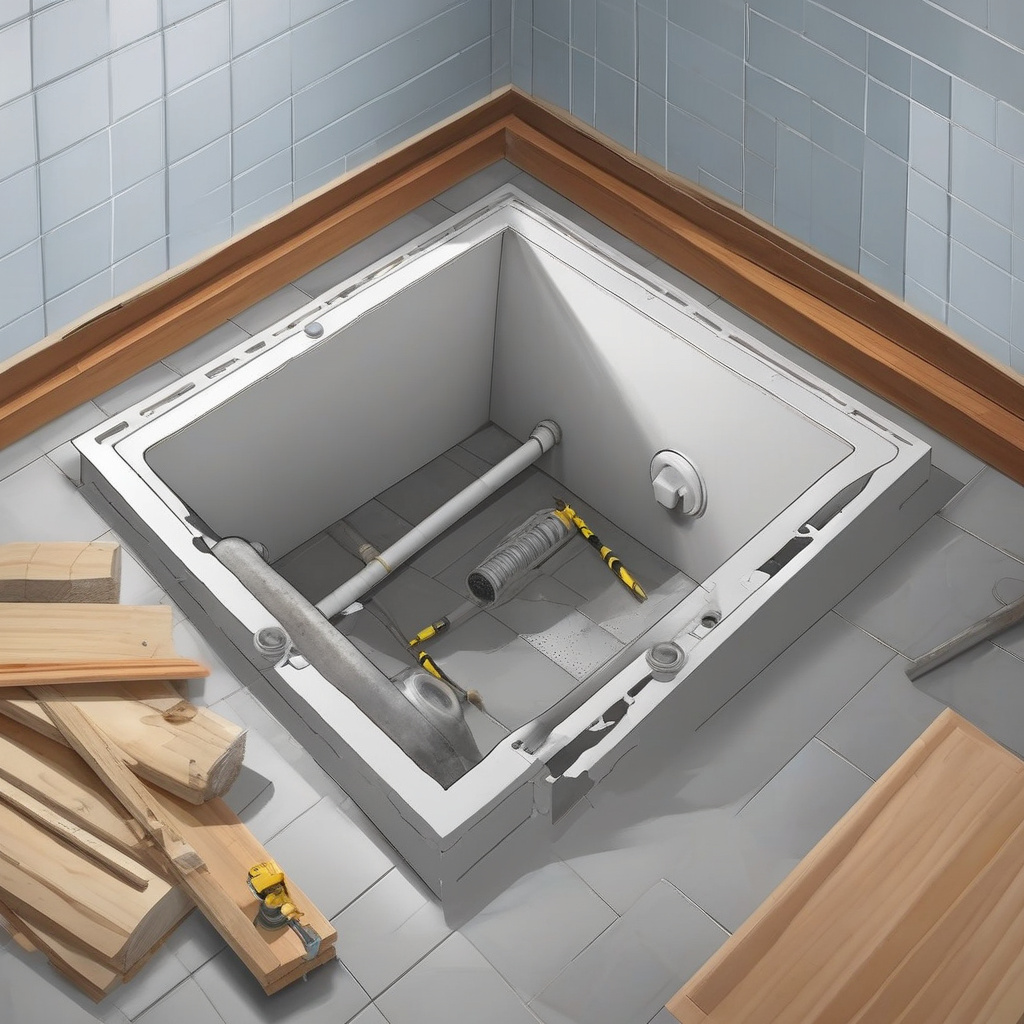 Антиковзка плитка у душовій без піддона