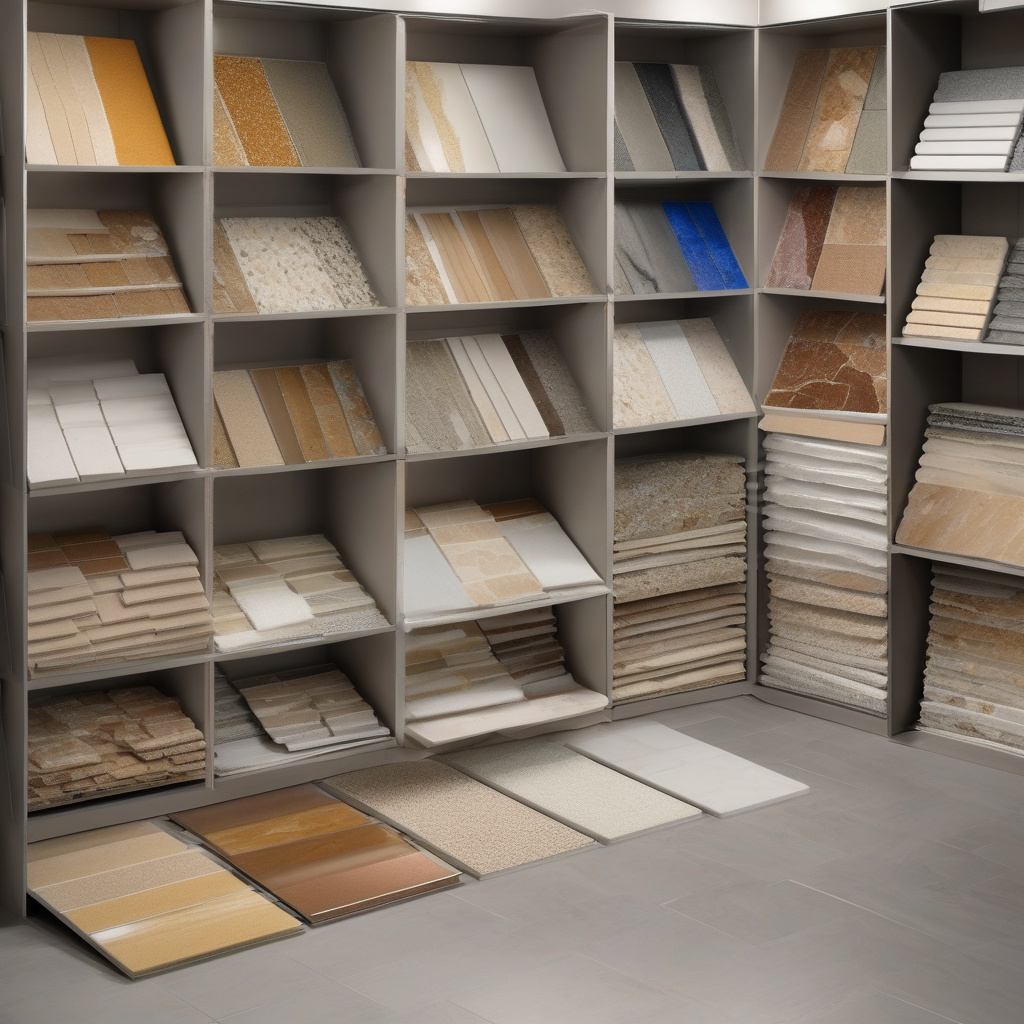 Різновиди клейових сумішей для плитки на полиці магазину