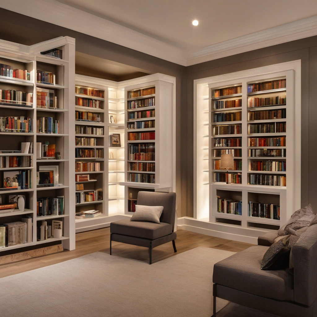 затишний читальний куточок у домашній бібліотеці