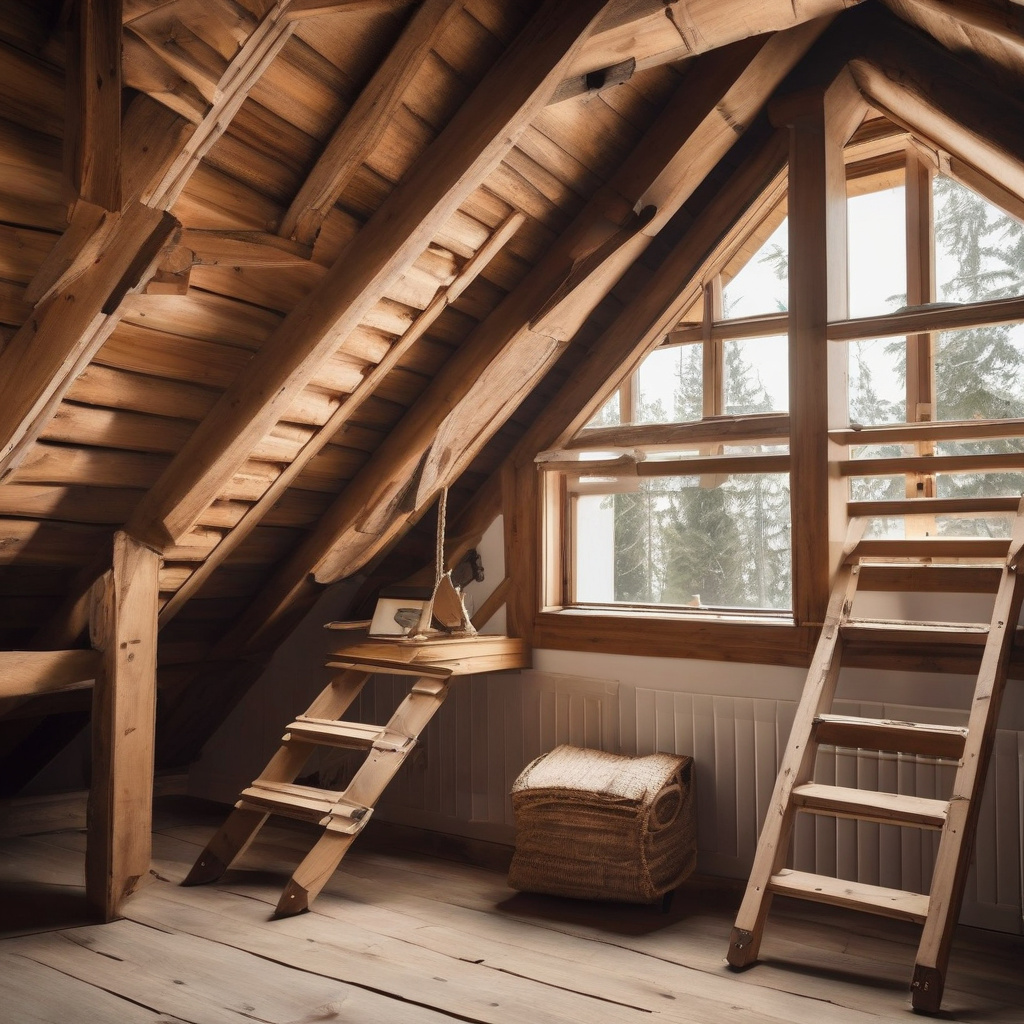 монтаж сходів для доступу до другого поверху – фото класичних дерев'яних сходів