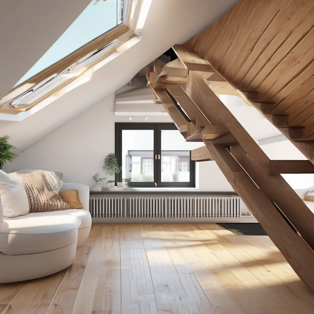 монтаж сходів для доступу до другого поверху – гвинтові сходи у сучасному інтер'єрі