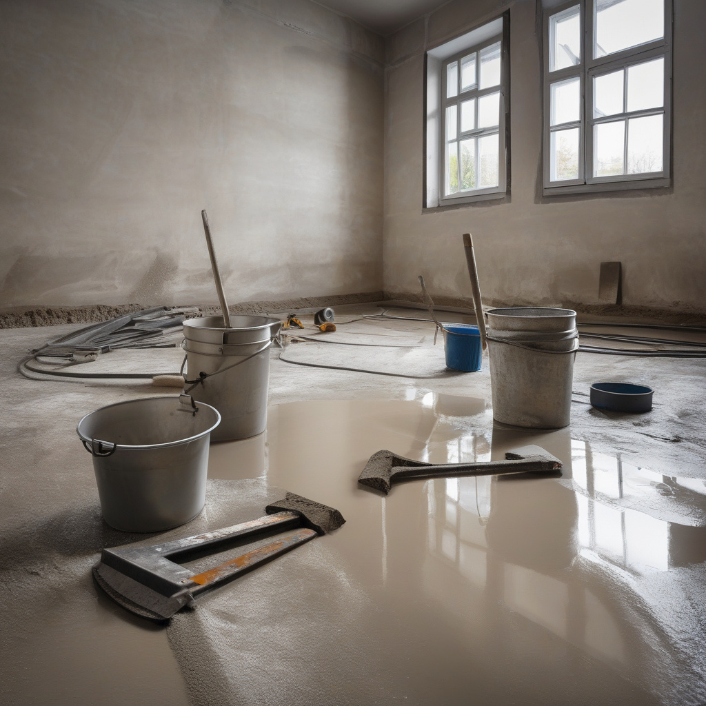 заливка підлоги стяжкою